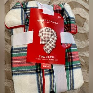 Target Wondershop 2 pc flannel Christmas pj set. Size 2T.